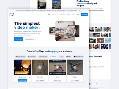 PlayPlay Landing page landing landingpage playplay website