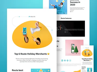 Route newsletter email hands newsletter product route route app