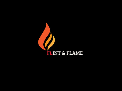 DAY 010 | DAILY LOGO CHALLENGE | FLINT AND FLAME RESTAURANT adobe illustrator branding daily ui dailylogochallenge icon vector