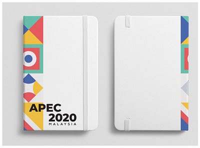 NOTEBOOK DESIGN PROPOSAL - APeC 2020 MALAYSIA art direction branding design flat illustrator minimal notebook notebook design notebook mockup vector