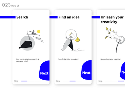 Daily UI N°23 : Onboarding abstrack dailyui design onboard ui ux work