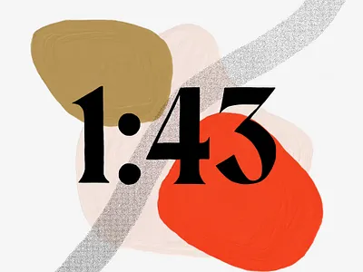 1:43 abstract lettering oil paint organic textures