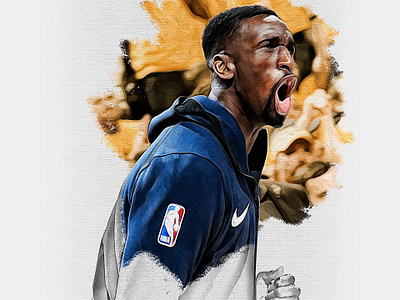 End of Season Illustrations—Ekpe Udoh art ekpe udoh illustration photoshop utah jazz