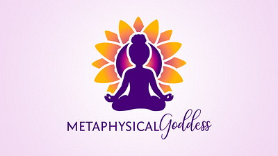 Metaphysical Goddess Logo brand branding design emblem identity illustration lettering logo typography vector