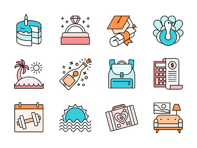 The Moments that Matter branding braze design icon illustration