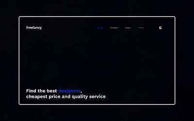 Day 361: Freelancy Website Concept. branding clean daily design design graphic design graphicdesign landing page landingpage minimal web design