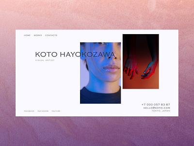 Personal Portfolio Template blog cover design minimal portfolio web