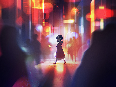 Anna Alone background character concept art design environment environment design illustration light painting visual development