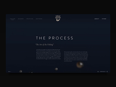 Gourmet House Caviar - Process Animation awwwards caviar desktop ui digital design digital designer digitaldesign interaction interaction design interactiondesign luxury brand luxury branding site of the day sotd uiux webdesign website website builder website design