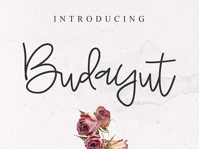 Budayut - Free Signature Font font font design font family fonts free font free fonts freebie freebies typeface typography