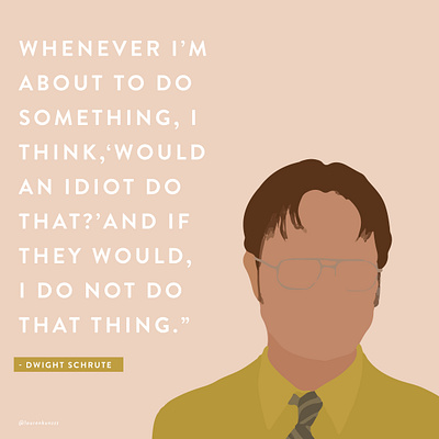 dwight quote 1 02 adobe fresco graphic illustration portrait