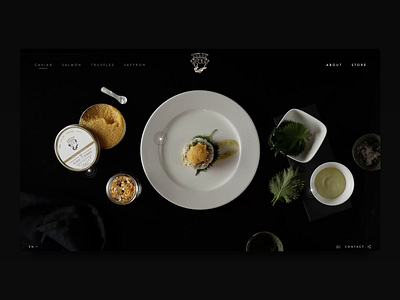 Gourmet House Caviar - Origins Animation aboutus animation caviar design digital design digitaldesign digitaldesigner hotspots interaction interaction designer luxury brand luxury branding ui ux video webdesign webdesigner website websites