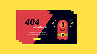 404 Page 404 page challenge dailyui design error page illustration screen ui uichallenge uidesign user interface web design web designer website website design