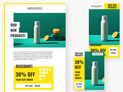 Email + Instagram Story & Post Design bottles design email design email designer figma green instagram instagram post instagram stories larq product ui ux web web design