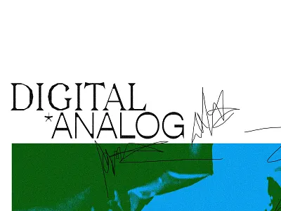 digital *analog texture typography typography art typography poster