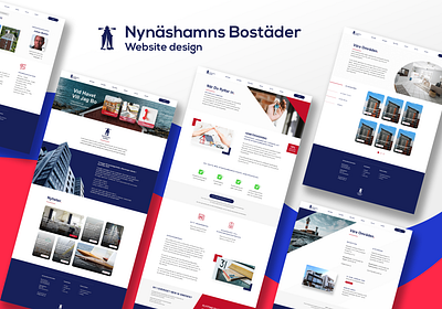 Nynäshamns Bostäder Website design branding nynäshamnsbostäder real realestate ui ux uxui web design webdesign website