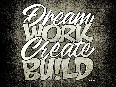 Dream Work designermike graphicdesign illustration lettering toronto