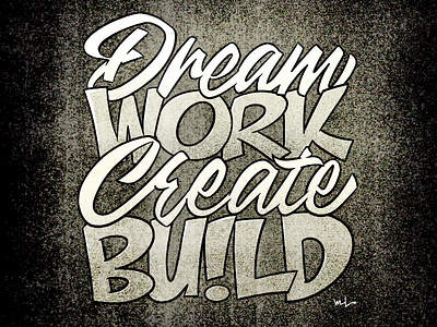 Dream Work designermike graphicdesign illustration lettering toronto