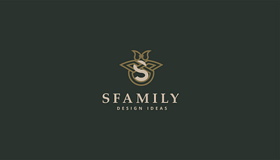 SFamily logo branding clean design decorative design gold green icon interior interior design logo logo design logodesign logotype luxury luxury logo solid