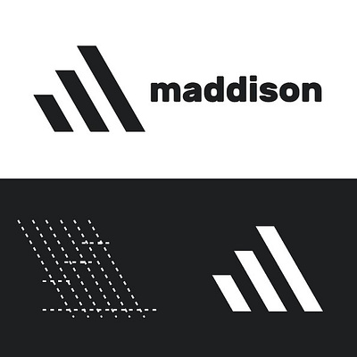 maddison brand identity illustration logodesign m letter logo