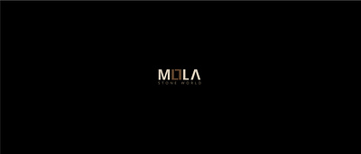 MOLA logo black brown clean design dark gold icon logo logo design logotype luxury solid