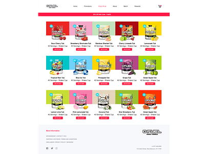 GFUEL Product Webpage branding business creative design ui ux web design