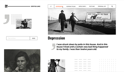 WIP - Dorothea Lange Gallery - Stylescapes art gallery museum style stylescape ui