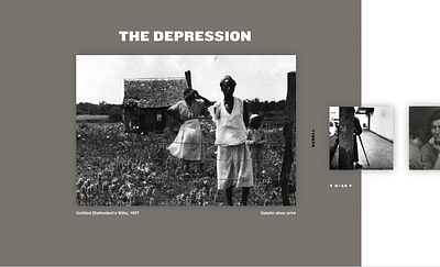 WIP - Dorothea Lange Gallery desktop gallery museum stylescape ui ui design