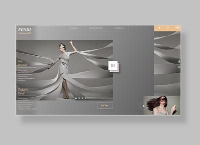 FENDI website User Interface design design ui ui ux ux web webdesigner website website design