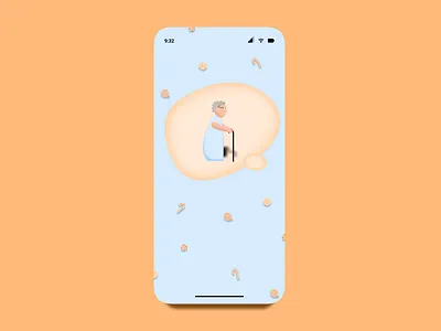 retirement home app splash-screen app design retirement simple design ui ui design