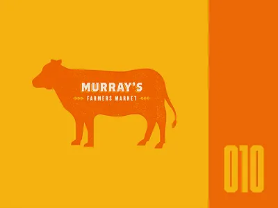 Everyday - 010 badge butcher cow everyday logo market texture
