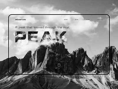 Mountain _Web design animation branding c4d illustration illustrator ui vector web website