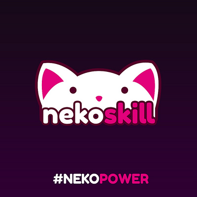 Neko Skill Logo branding cute esports esports logo esports mascot logo logo design