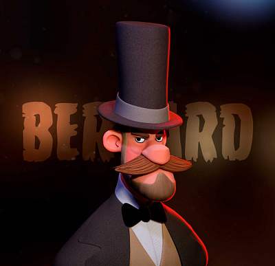 Sir Bernard character design modeling render