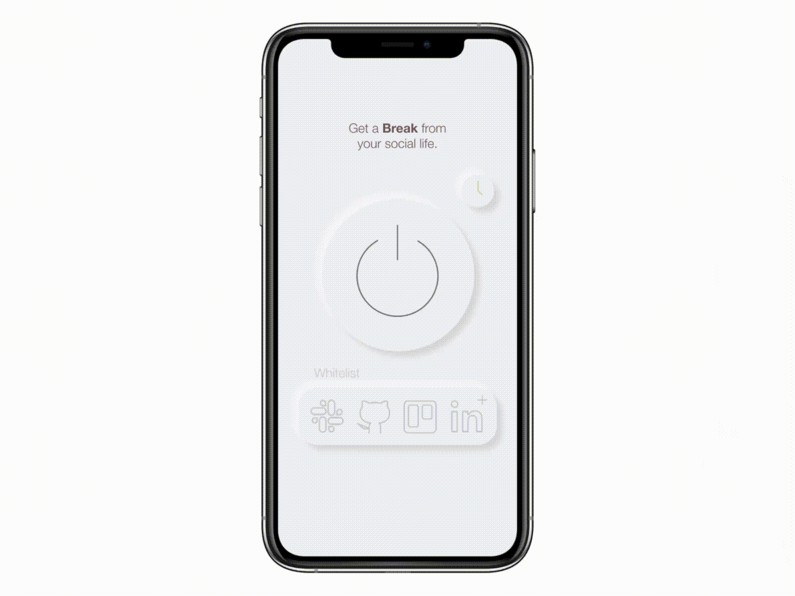 Do not disturb button design design app ios iphone minimalist neumorphic neumorphism skeuomorph white