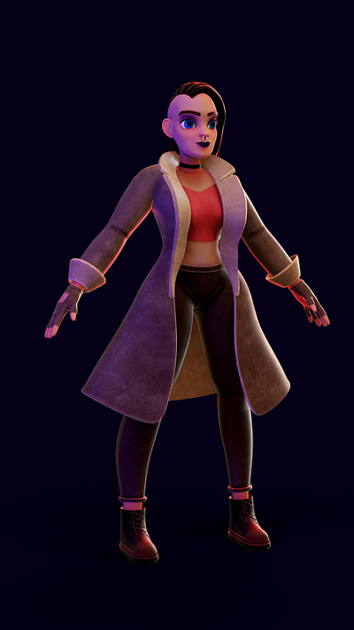 Bad girl characterdesign render zbruh