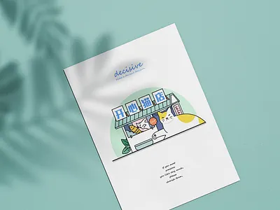 Happy grocery store illustration ui ux 插图