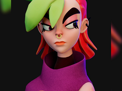 Angry woman characterdesign cinema4d maxon render