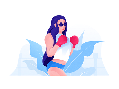 Boxer app design icon illustration illustrator ui web