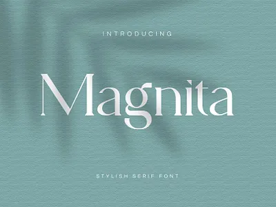 MAGNITA Serif Font classic clean display font elegant fashion feminine fonts layout lettering logo luxury magazine minimal presentation roman sanserif serif