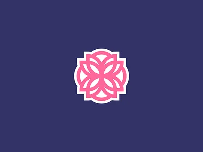 Flower Badge badge badge logo branding branding design design flower flower logo logo logodesign logomark vector