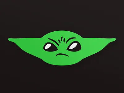 Angry Baby Yoda