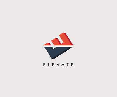E L E V A T E brand clean color design logo minimalist modern new simple young