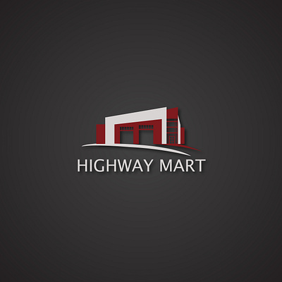 Highway Mart Logo art brand brand identity branding business card design flat graphic graphic design icon identity illustration illustrator le designs logo logo design minimal photoshop typography vector