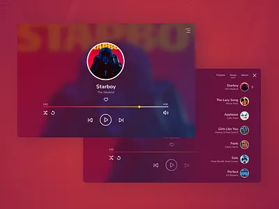 Music Player dailyui figma music player uichallenge