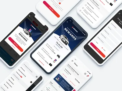 O-Rewards branding design earn and win parallax partner business refer refer and earn referral program ui ux