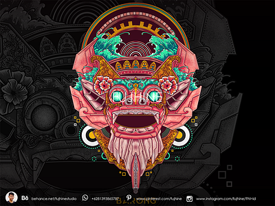 Mecha Barong apparel apparel design barong branding clothing culture fujhine illustration indonesia pop art pop culture poster tee tshirt wacom wacom cintiq