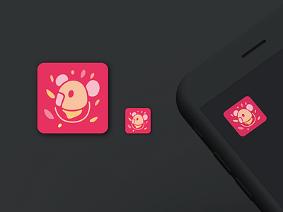 Daily ui 005 - App icon appicon daily 100 challenge daily ui dark fire icondesign koala