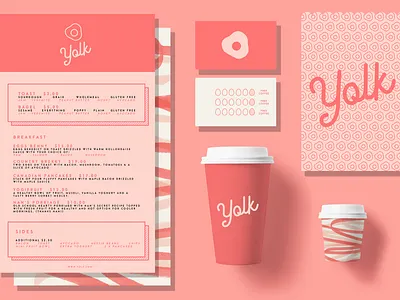 🥚 Y O L K - A second crack at it. branding business card design illustrator illustrator design logo portfolio portfoliowork selfpractice
