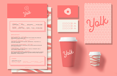 🥚 Y O L K - A second crack at it. branding business card design illustrator illustrator design logo portfolio portfoliowork selfpractice